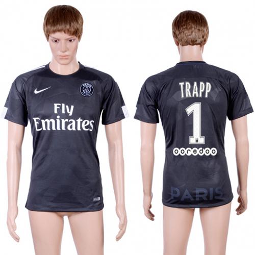 Paris Saint-Germain #1 Trapp Sec Away Soccer Club Jersey - Click Image to Close